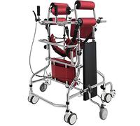 Upright Walker, Rollator with Seat for Elderly Seniors Rehabilitation Training Adult Walking Bracket Eight Wheel Height Width Adjustable The New