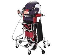 Upright Walker with Seat, Adult Portable Walking Aid,Hemiplegia Rehabilitation Standing Frame, Height Width Adjustment and 8-Wheel Walker for Seniors(Women,with Handbrake) (Men Without Handb