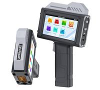 UPRINTJET Handheld Inkjet Printer 1 Inch (25.4mm) Printhead with 42ml Fast Dry Ink Cartridge, Date Printing Machine for Time QRcode Barcode Batch Number Logo, Handheld Printer 1" for Various Materials
