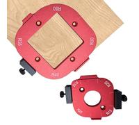 Upriver Set of 2 Radius Jig Router Templates, Wooden Board Arc Cutting Auxiliary Tool, R10 R15 R20 R25 R30 R35 R40 R50 Router Corner Jig DIY Template