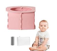 Uprodute Children's Travel Potty, 2025 New Reusable Portable Folding Potty for Toddlers, Outdoor Camping Foldable Toilet, Toddler Potty seat (Green)