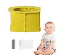 Uprodute Children's Travel Potty, 2025 New Reusable Portable Folding Potty for Toddlers, Outdoor Camping Foldable Toilet, Toddler Potty seat (Green)