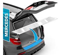 uProtect Car Bumper Protector Full Set for Mercedes Benz C-Class Estate S205 I 2014-2021 - Rear Bumper guards for cars, anti scratch, Paint Protector For Sill Lip - Transparent Glossy