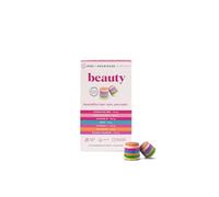 UPSA x Nourished 7-in-1 Beauty Gummies for Women - Vitamin C & E, Mango Powder, Selenium, Coenzyme Q10, Resveratrol, Multivitamin Gummy Hair Skin and Nails Vitamins - 30 Vitamin Gummies