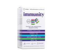 UPSA x Nourished 7-in-1 Immunity Gummies for Adults - Vegan Multivitamin Gummy with Vitamin C, D, E, Zinc, Iron, Selenium - Immune System Booster, Vitamins for Men & Women - 30 Vitamin Gummies