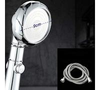 Upscale Universal High Pressure Handheld Shower Heads for Low Water Pressure with On Off Switch,handheld Shower Head with Hose - 3 Spray Settings (Color : Shower head+2m hose) (Shower Head+1.5m Hose)