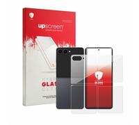 upscreen Glass Film compatible with Samsung Galaxy Z Flip 8 | (Front+Back) Clear Screen Protection Made in Germany 9H Glass Protection Scratch Resistant High Clarity