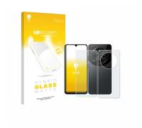 upscreen Matte Screen Protector Glass Film compatible with Xiaomi Poco C75 (Front+Back) - Anti-Glare, Anti-Fingerprint, 9H Glass Protection