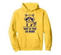 Upset Raccoon "Why Is This So Hard" meme Pullover Hoodie