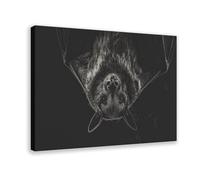 Upside-down Bat Poster Canvas Poster for Bedroom Decor Gift