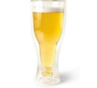 Hop Side / Upside Down Pint Beer Glass With Novelty Design - Keeps Drinks Cold / Insulated / Chilled