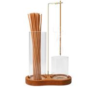 Upside Down Incense Holder Incense Stick Holders with Removable Catcher | Innovative Anti-Ash Design Brown Incense Cone Holder for Yoga Spa Zen Meditation Tea Wonderful Gift for Any Occasion