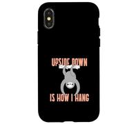 Upside Down Is How I Hang (Funny Sloth Graphic) Case for iPhone X/XS