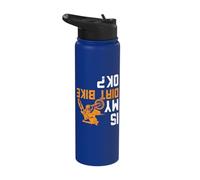 Upside Down is My Dirt Bike OK? for Dirt Bikers Stainless Steel Insulated Water Bottle