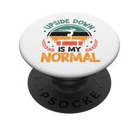 Upside Down Is My Normal Girls Handstand Gymnastics PopSockets Adhesive PopGrip