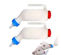 Upside Down Lamb Nursing Bottle - Goat & Lamb Feeding Bottle - Graduated Nursing Bottles with Easy Grip - Animal Feeder | for Kids, Calves & Puppies, Breeding Milk Bottles for Farm & Pet Care Use