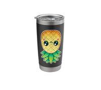 Upside Down Pineapple Cute Kawaii Summer Fruit Cruise Stainless Steel Insulated Tumbler