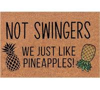 Upside Down Pineapple Door Mat,Indoor Outdoor Entrance Doormat Non Slip Cute Fruit_16 x 24 Inches