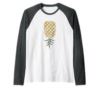 Upside Down Pineapple for Swingers and Swinger Couples Raglan Baseball Tee