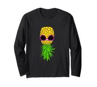 Upside Down Pineapple Fun Singles Couples Poly Lifestyle Long Sleeve T-Shirt