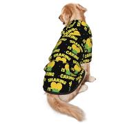 Upside Down Pineapple Funny Swinger Sharing Is Caring Dog Costumes Puppy Hoodies Pullover Sweatshirt Winter Coat Pet Clothes For Small Dogs Cats L