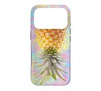 Upside down pineapple on a colorful background Case for iPhone 17 Pro