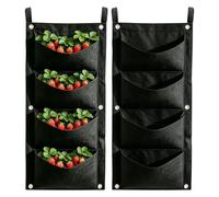 Upside Down Strawberry Planter, Felt Grow Bags, Vertical Fixture with Balanced Coating, Breathable Utility with Refined Texture, 25.59x11.02 inches Gardening Category, Hanging Container for Patio