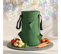 Upside Down Tomato Strawberry Bag Hanging Vertical for Small Spaces | Non woven fabric for airflow Space saving for patios balconies Easy setup for beginners Year round planting