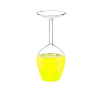 Upside Down Wine Glass - 400ml, And Down Glass Cup | Elegant Modern - Durable Transparent For Cold Beverages, Perfect For , Parties, Daily Wear, And Festive Style