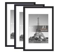 upsimples 3 Pack Frame, Picture Frames, Versatile Photo Frame, Black A1
