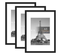 upsimples A3 Picture Frame 3 Pack Black Photo Frame Wall Hanging Picture 297 x 42cm - This product is designed with premium quality and reliable