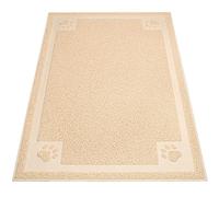 UPSKY Large Cat Litter Mat Trapper 35"×23" Traps Litter from Box and Paws Scatter Control for Litter Box Soft on Sensitive Kitty Paws Easy to Clean Durable (Beige)