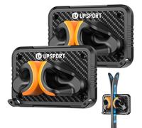 UPSPORT Ski Wall Mount 2 Pack, Ski Storage, Wall Mounted Ski Hanger, Ski Wall Rack for Home and Garage Storage, Ski Holder Fits Any Ski Snowboard Display
