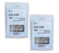 Upstart Components 2-Pack 10-Inch Chainsaw Chain Replacement for Poulan PLN1510 - (10", 3/8".050", 39 Drive Links)