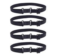 Upstore 10Pcs Black Adjustable Bow Tie Straps Elastic Bow Tie Extenders with Plastic Insert Buckle Pre-Tied Bowknot Strap for Women Men Wedding Party Formal Dress Costume Accessories