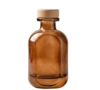 Upstore 150ml/5oz Empty Glass Diffuser Bottle Aromatherapy Jar Container Fragrance Accessories Use for DIY Replacement Diffuser Sticks Sets Essential Oils Crafts Decor