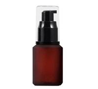 Upstore 1Pcs Green Glass Pump Bottle Empty Cosmetic Cream Lotion Pump Bottle Empty Liquid Foundation Container With Press Pump For Makeup Lotion Emulsion Essential Oil Dispenser 60ml(Red)