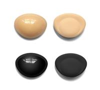 Upstore 2 Pairs Women Silicone Adhesive Bra Pads Waterproof Push-Up Inserts Reusable Sticky Breast Lift Pads for Swimsuits Bikini Dress