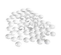 UPSTORE 50Pcs 25mm Clear Glass Cabochons Flat Back Dome Round Transparent Cabochon Tiles for DIY Jewelry Making Photo Pendant Craft Gems Supplies 1 Inch Diameter