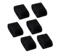 Upstore 6Pcs Velvet Watch Display Cushions Bracelet Watch Pillow Holder for Watches Bracelets Storage Collection Showcase (2.8 x 1.7 x 1.3 inch Black)
