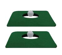 Upstreet Putting Mat for Indoor Golf Cup - Includes Two Indoor Putt Mats and Two Training Balls