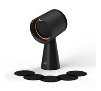 Upstreman Desktop Mini Cooker Hood, Portable Extractor Fan Kitchen with 3 Speeds, Removable Washable Filter, Large Oil Cup, Strong Suction for Home Kitchen, RV, Hot Pot, BBQ, Black