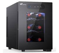 Upstreman Small Wine Cooler Fridge Holds Up To 6 Bottles 5-18 °C