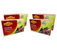 UPSY Fruit Tea from Alps Mountains - Best Herbal Tea with Blackberry and Raspberry Flavor - 4 Packs of 20 Bags (80 Tea Bags) - Secrets of The Forest