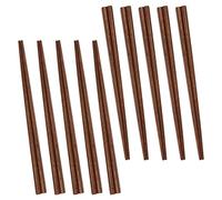 UPTALY 10 Pairs Black Walnut Wood Chopsticks (9 inch / 23 cm), Thick-Tipped, Lightweight, Minimalism, Natural Reusable Chop Sticks Set, for Rice, Chinese Noodles, Korean Ramen, Vietnamese Pho