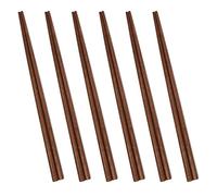 UPTALY 6 Pairs Black Walnut Wood Chopsticks (9 inch / 23 cm), Thick-Tipped, Lightweight, Minimalism, Natural Reusable Chop Sticks Set, for Rice, Chinese Noodles, Korean Ramen, Vietnamese Pho