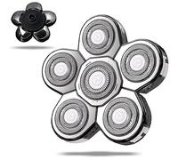 UPTARD Head Shaver Replacement Heads, Replacement Blades for Bald Men, Stainless Steel 7D Rotary Blades for Electric Head Razor, Silver