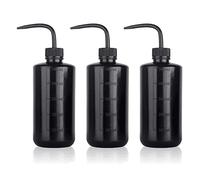 UPTATSUPPLY 3 PCS Tattoo Bottle Squeeze Wash Bottle Convenient Green Soap Supply Wash Tattoo Accessories (500ml Black)