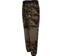 Uptheir Bermuda T Men's Joggers in Green with Pocket - Elastic Ribbed Cuffs Sweatpants - Camouflage Print - Comfortable Fit Sports Cotton Trousers - M x 29L