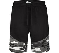 Uptheir Mens Civil Camouflage Block Shorts - Grey - 5XL